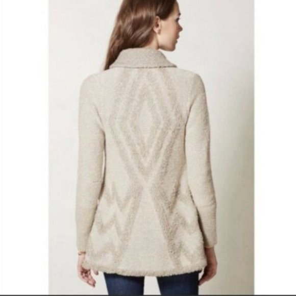 Angel Of?The North ?Anthropologie  Equinox Wool Chevron Knit Open - Picture 7 of 7